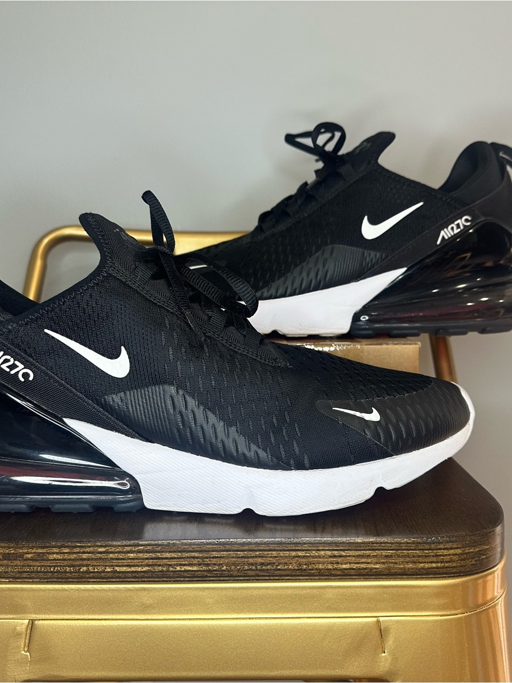 Nike Men’s Air Max 270 Athletic Shoes - Black/White